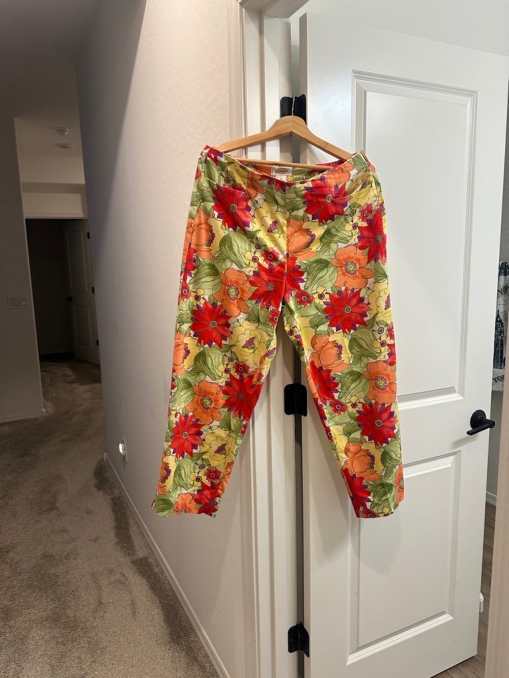 Talbots Floral Blouse in Yellow, Pink & Green    Size  12  new